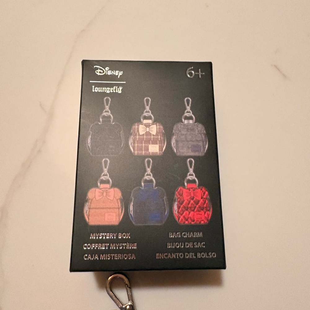 Disney Red Quilted Mini Backpack Keychain - Picture 4 of 8